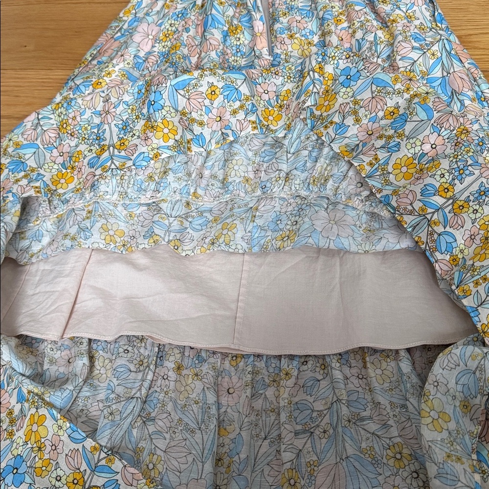 SHOSHANNA Floral V-Neck Midi Dress, 0 - Picture 10 of 12